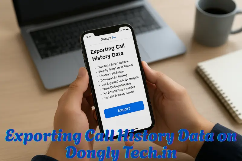Exporting Call History Data on Dongly Tech.in