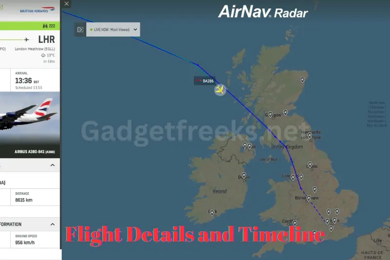 Flight Details and Timeline