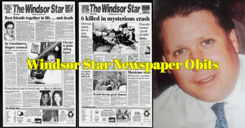 Windsor Star Newspaper Obits