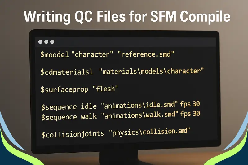 Writing QC Files for SFM Compile